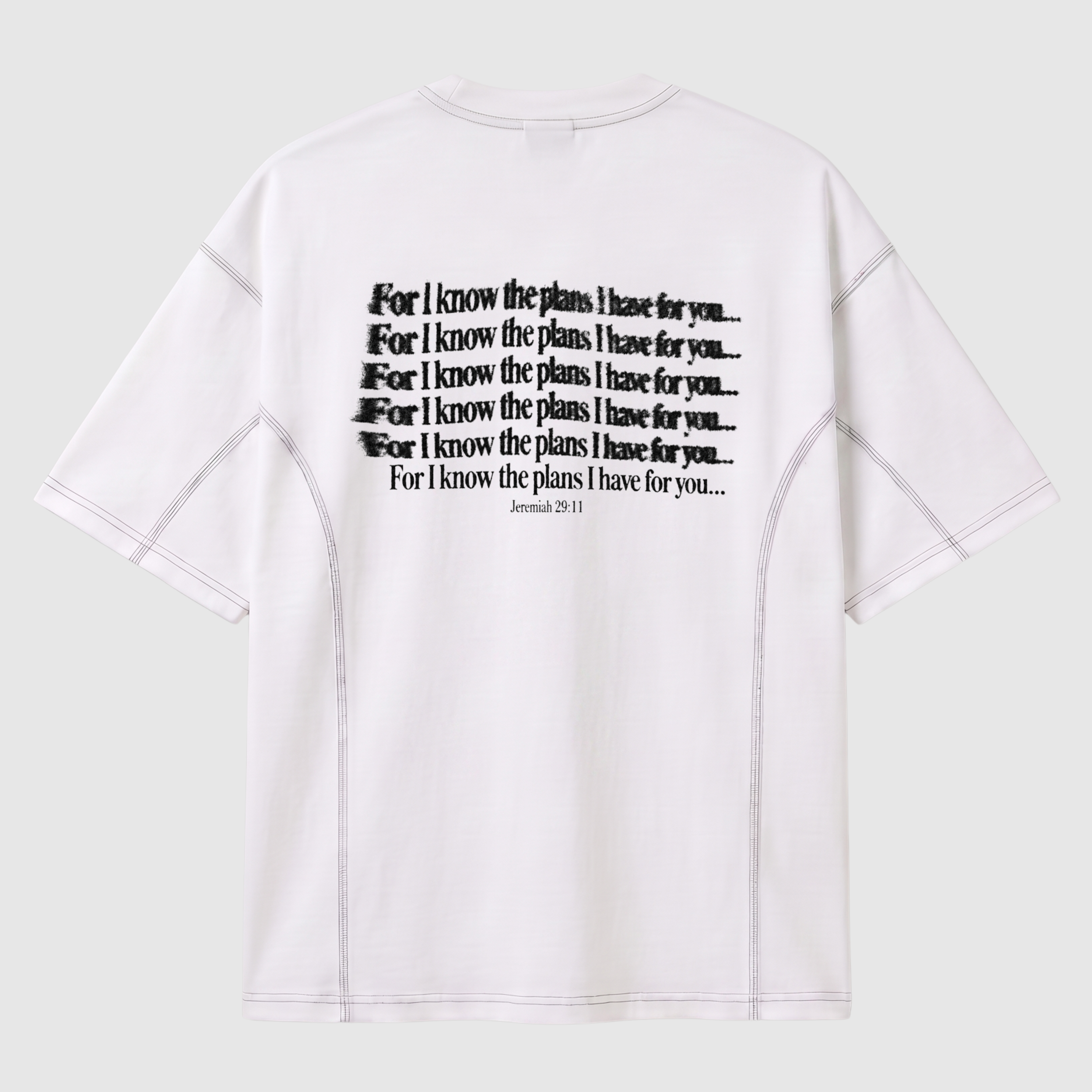 For I Know The Plans Oversized Tee – White Edition