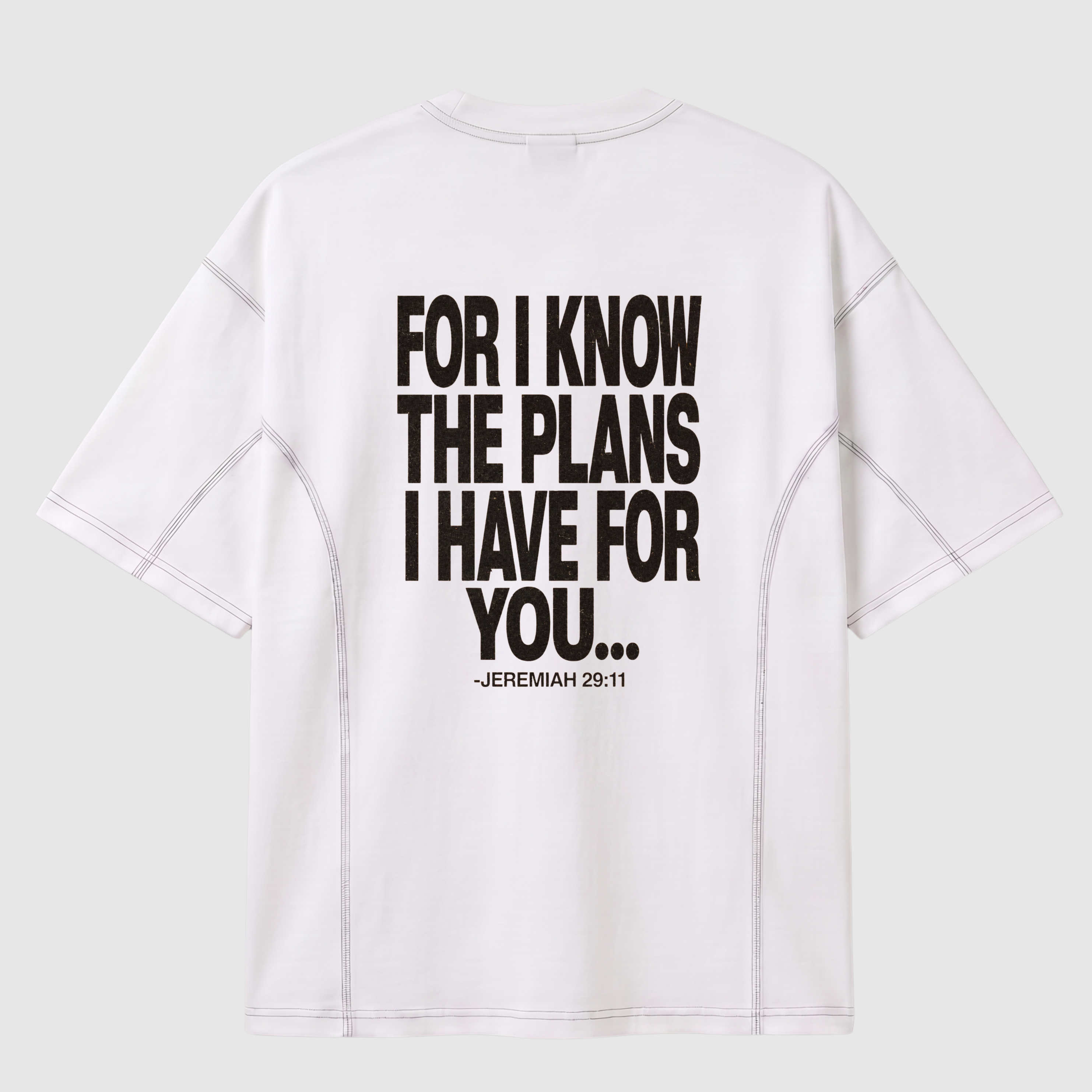 Plans For You Oversized Tee – White Edition