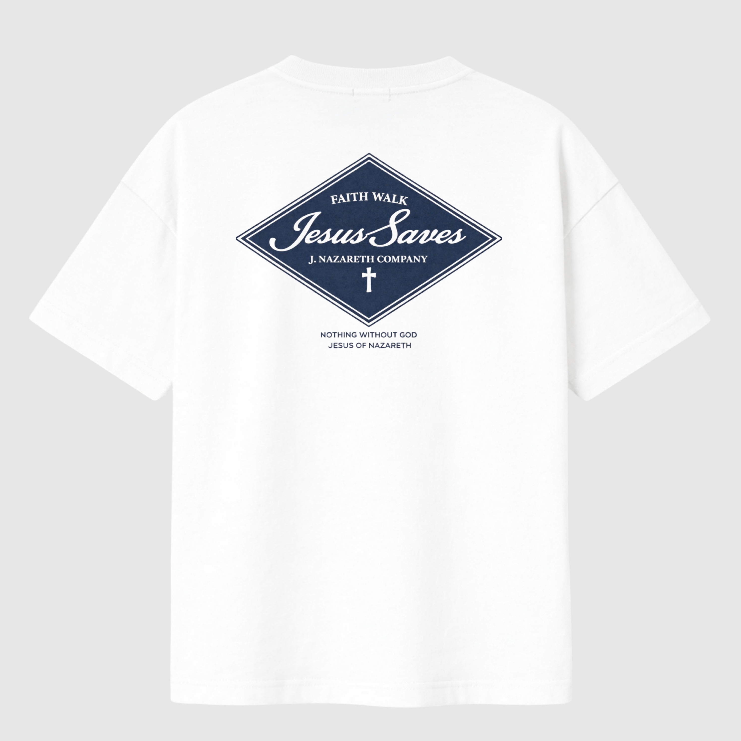JESUS SAVES T-SHIRT – WHITE