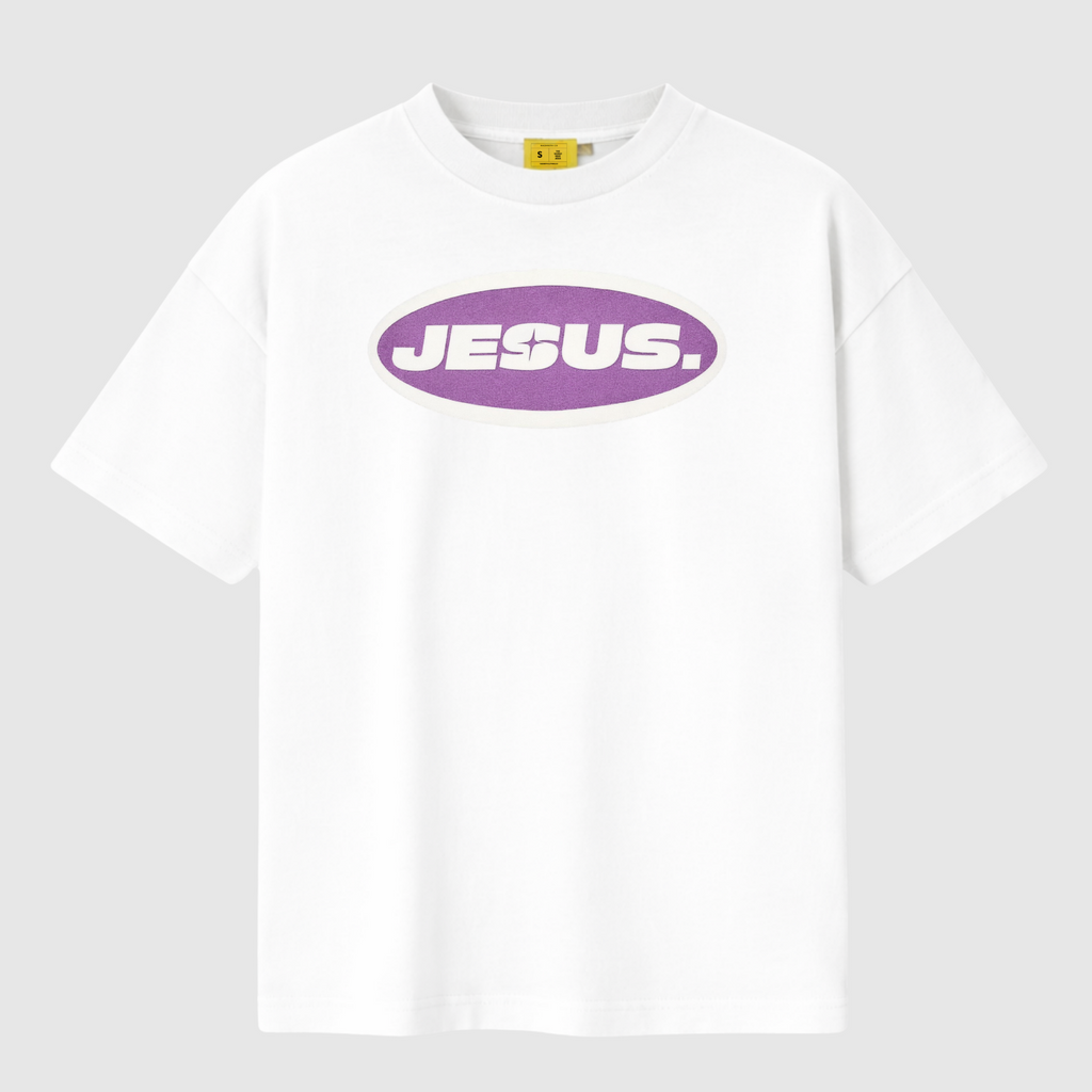 JESUS LOGO T-SHIRT – WHITE