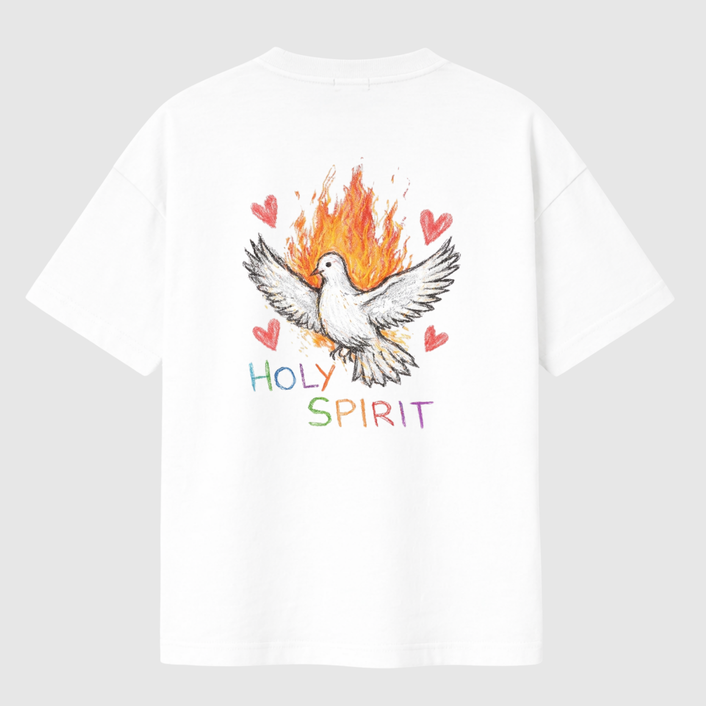 HOLY SPIRIT DOVE T-SHIRT – WHITE