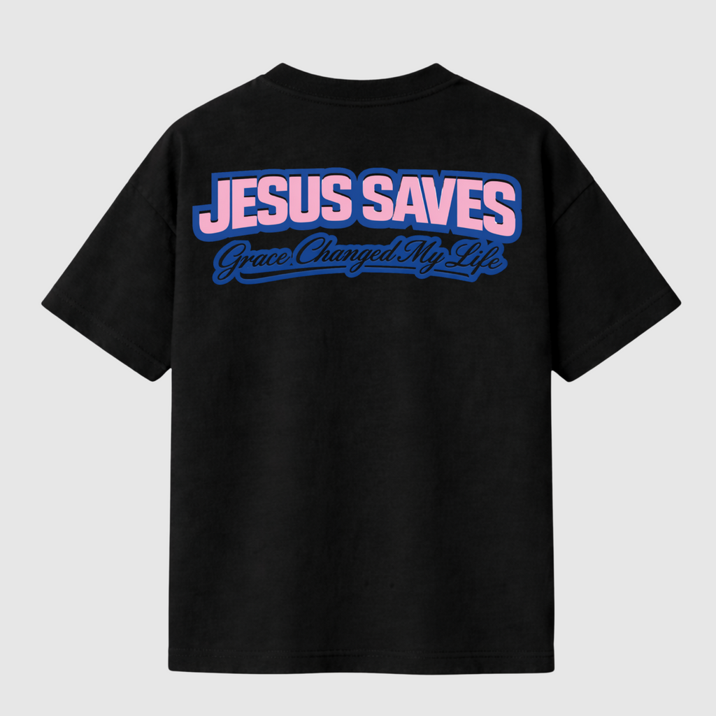 JESUS SAVES Tee (Black)
