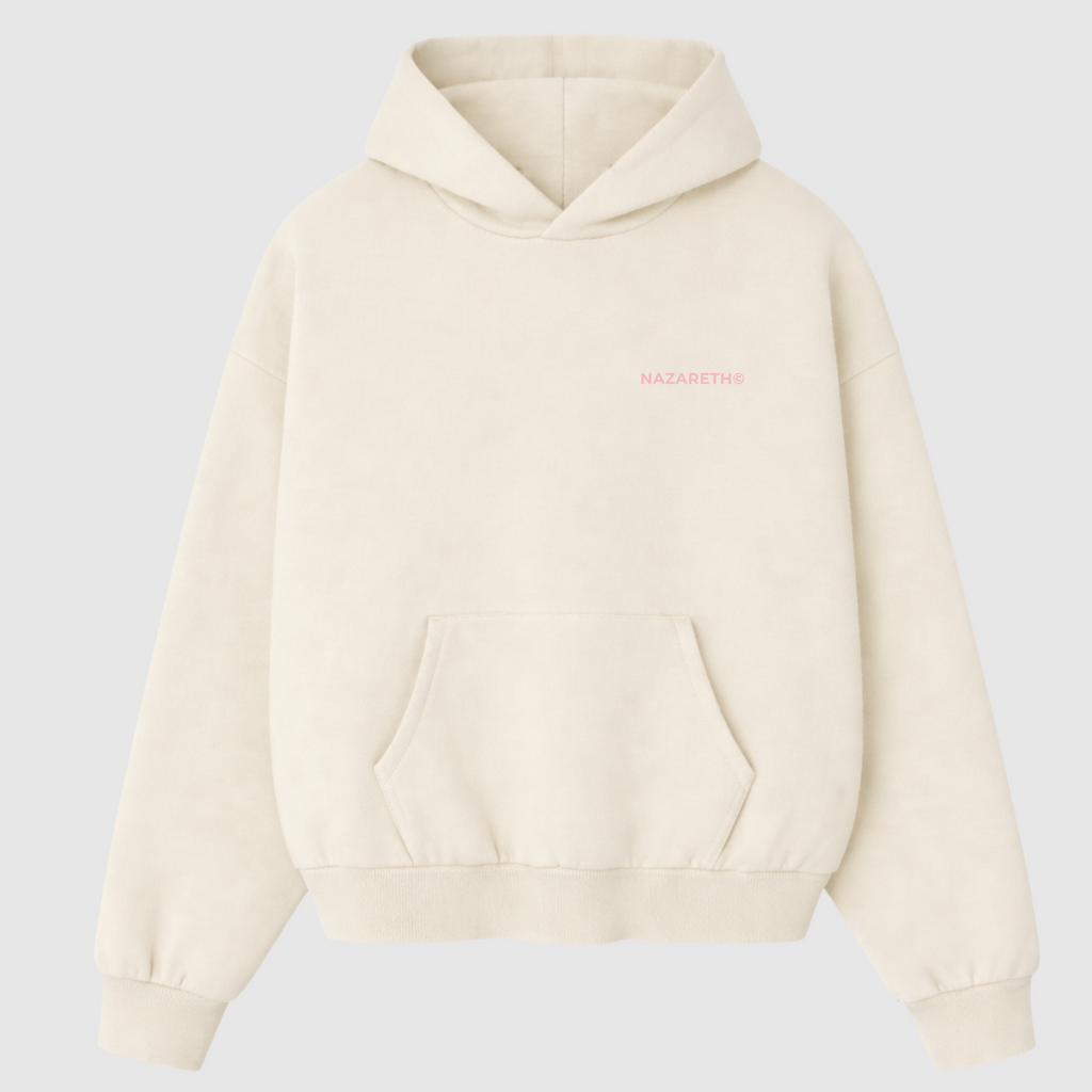 “SEE GOD IN EVERYTHING” Hoodie (Cream / Pink Edition)