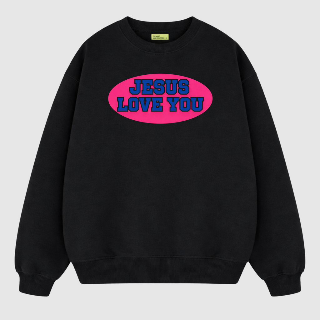 “JESUS LOVES YOU” Crewneck (Black)
