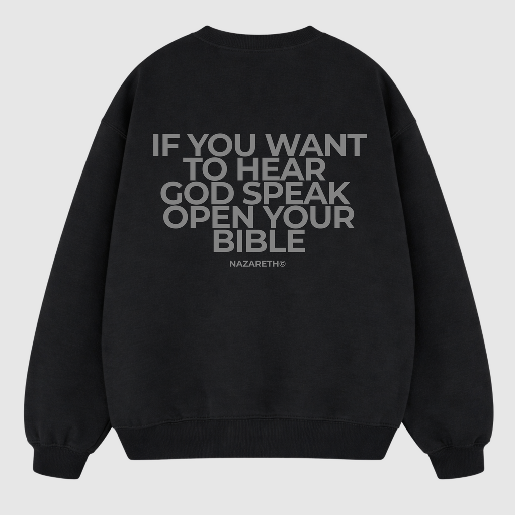“HEAR GOD” Crewneck (Black)