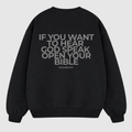 “HEAR GOD” Crewneck (Black)