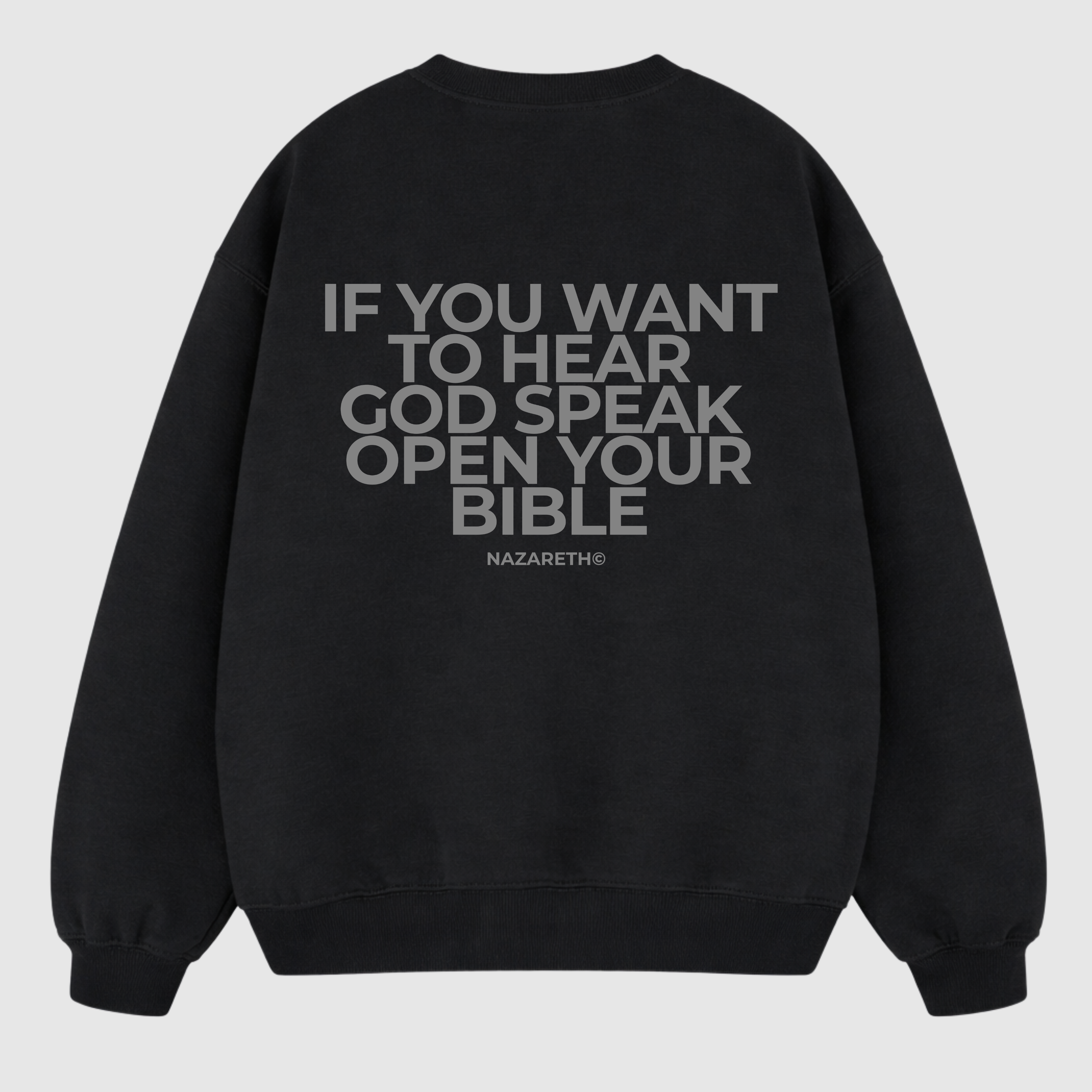 “HEAR GOD” Crewneck (Black)