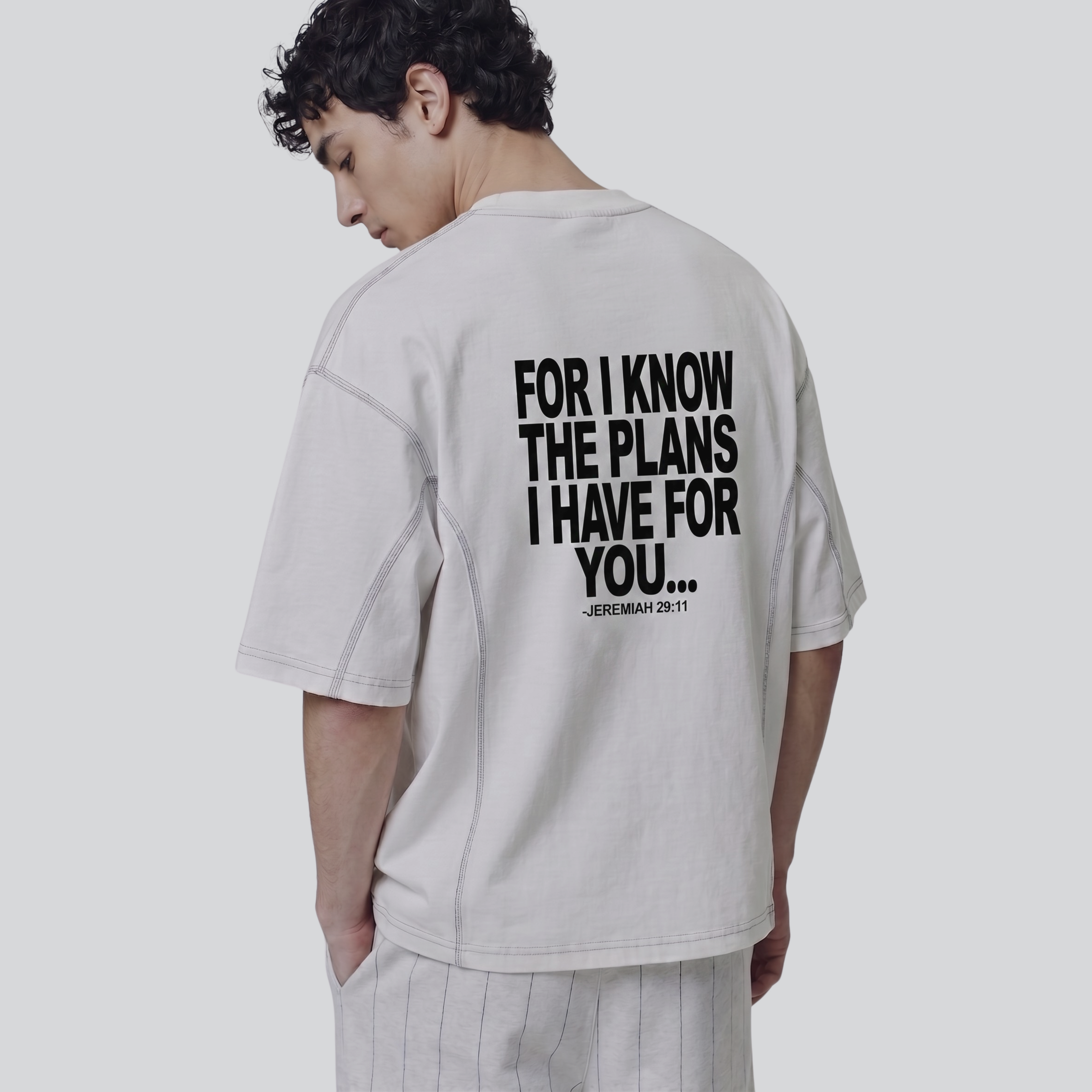 Plans For You Oversized Tee – White Edition
