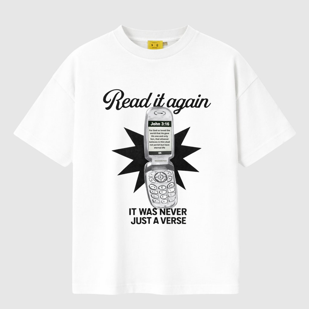 READ IT AGAIN Tee (White)