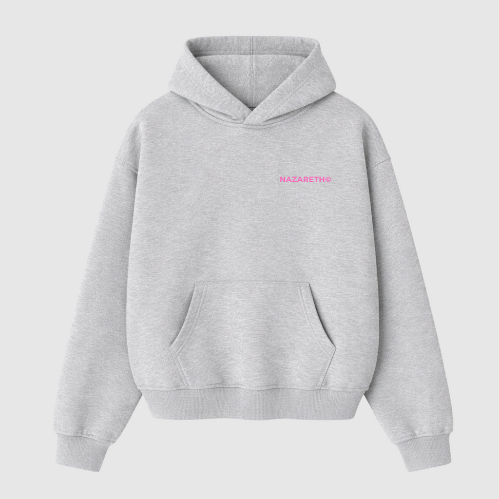 “SEE GOD IN EVERYTHING” Hoodie (Heather Grey / Pink)