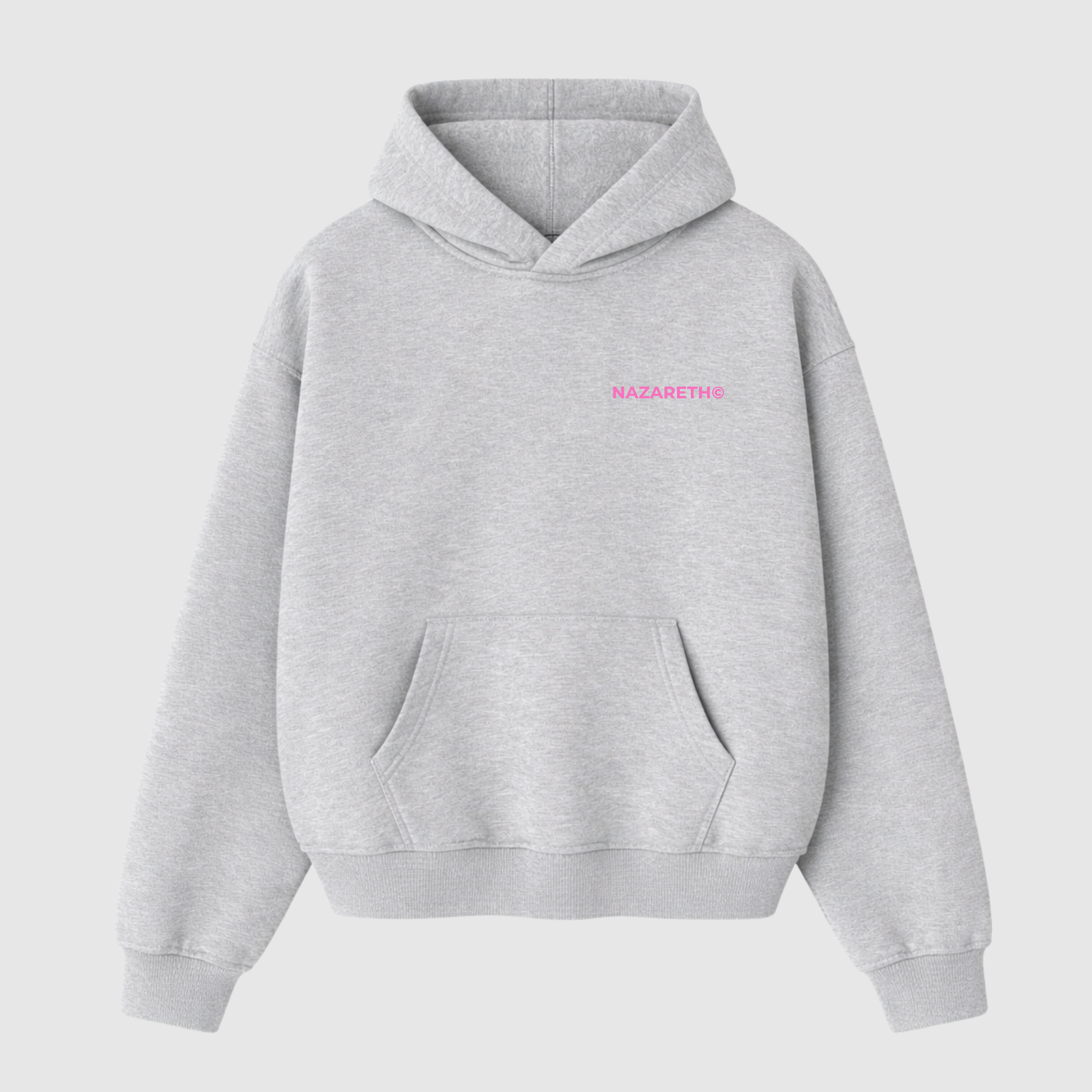 “SEE GOD IN EVERYTHING” Hoodie (Heather Grey / Pink)