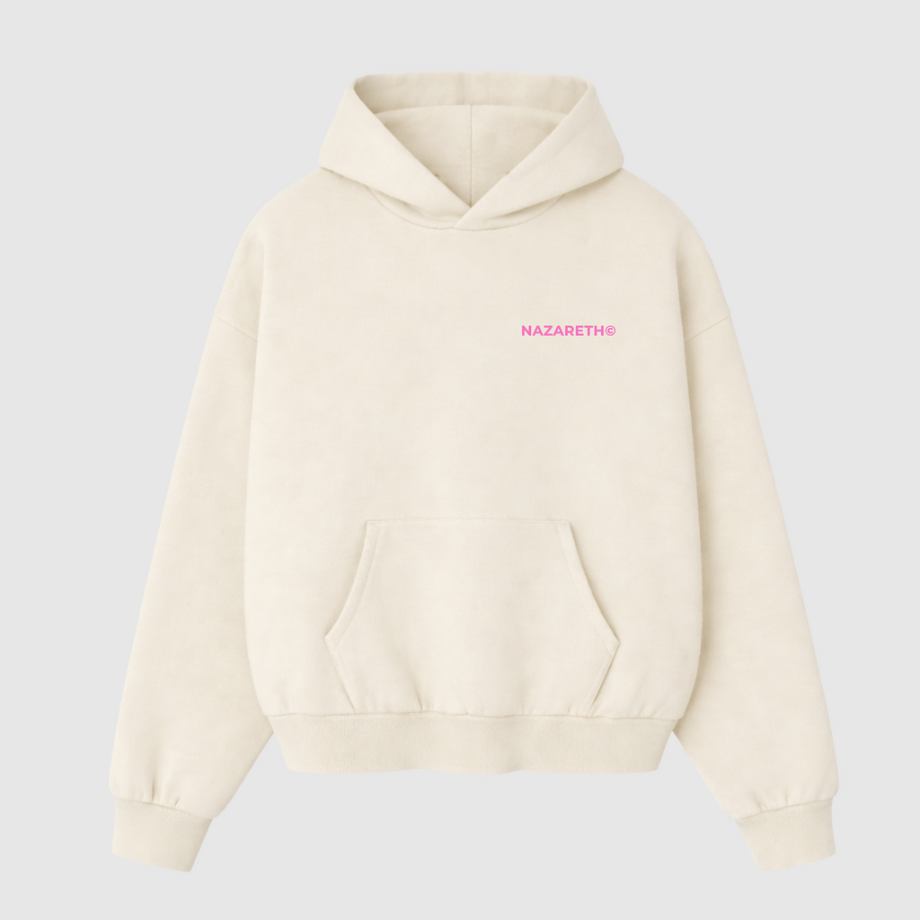“SEE GOD IN EVERYTHING” Hoodie (Cream / Pink Edition)